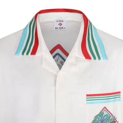 Casablanca Casa Way World Series Shirt In White