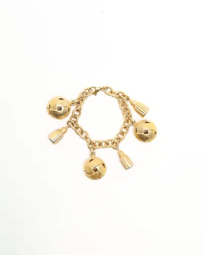 Celine Céline Charm Bracelet In Brown