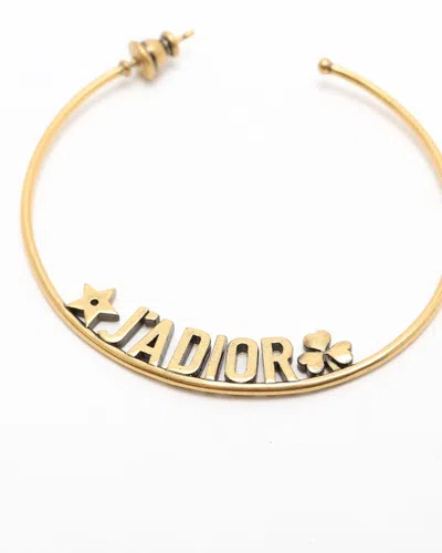 Dior Christian  J'a Hoop Earrings In Brown