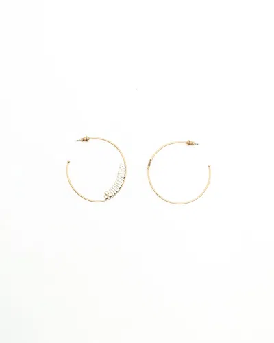 Dior Christian  J'a Hoop Earrings In Brown