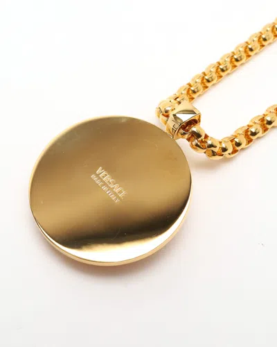 Versace Medusa Necklace In Brown