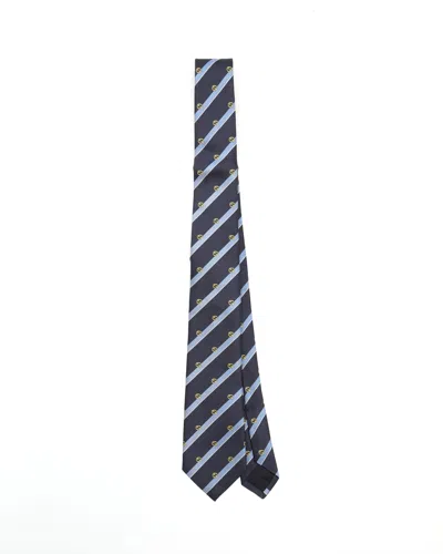Gucci Silk Tie In Blue