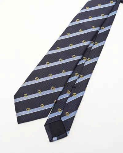 Gucci Silk Tie In Blue