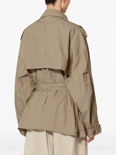 Isabel Marant Étoile Claya Striped-pattern Jacket In Neutral