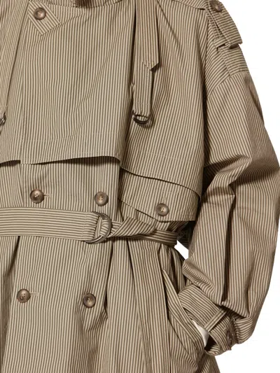 Isabel Marant Étoile Claya Striped-pattern Jacket In Neutral