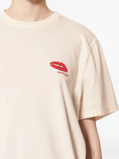 Isabel Marant Étoile Zewel Embroidered T-shirt In Gray