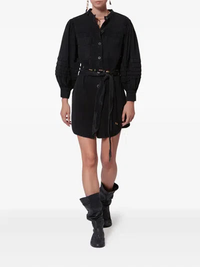 Isabel Marant Étoile Moe Ruffle-details Mini Dress In Black