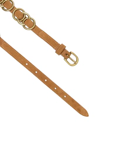 Isabel Marant Livo Leather Belt In Brown