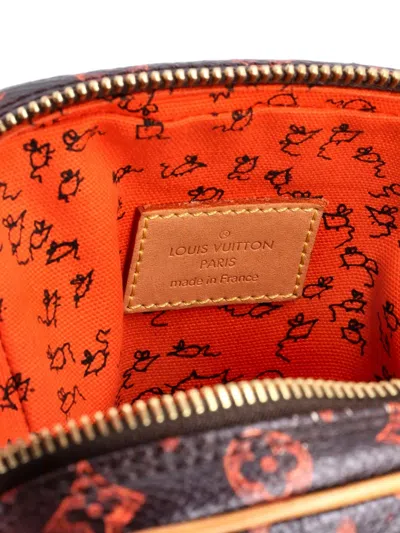 Pre-owned Louis Vuitton Paname Bag Limited Edition Grace Coddington Catogram Canvas Mm Crossbody Bag In Brown