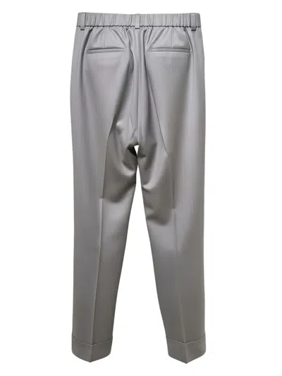 Peserico Casual Pants With Belt Loops In Gray