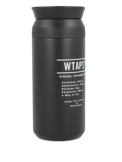 Wtaps X Kinto Printed-motif Bottle (350ml) In Black