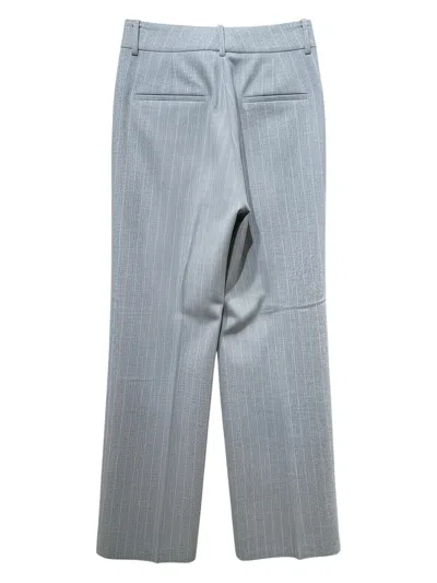 Peserico Striped-pattern Trousers In Blue