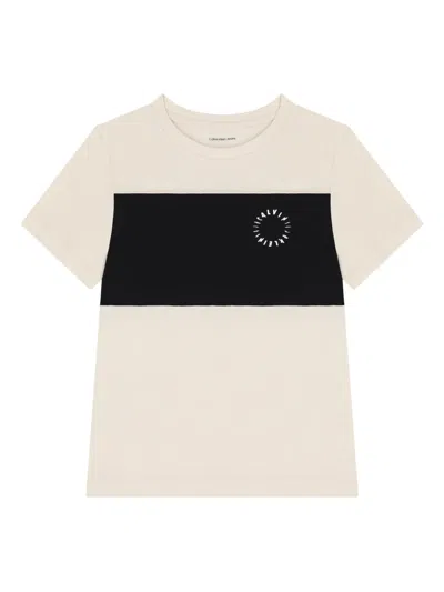 Calvin Klein Logo-print T-shirt In Multi