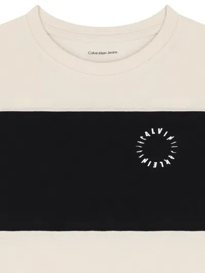 Calvin Klein Logo-print T-shirt In Multi