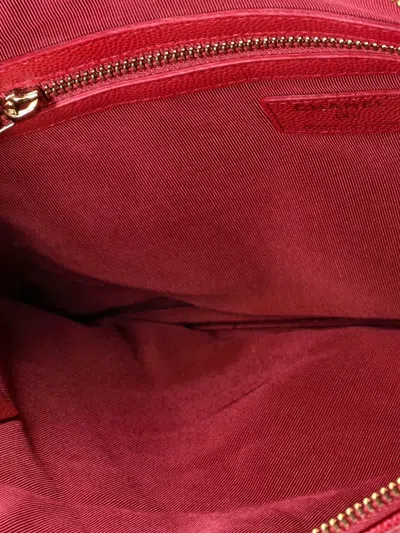 Pre-owned Chanel O Case Quilted Caviar Medium Clutch Bag In Pink