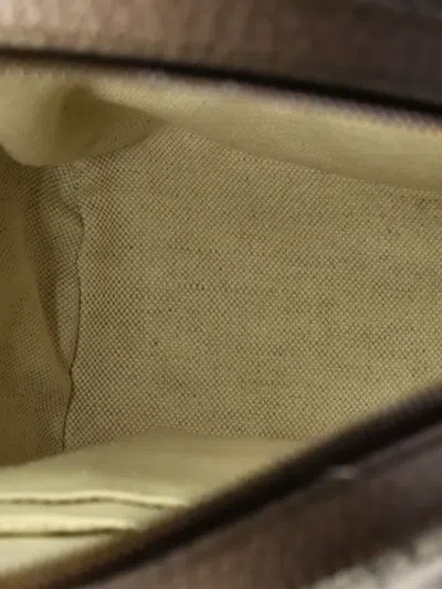 Pre-owned Gucci Ophidia Gg Coated Canvas And Leather Small Backpack In Brown