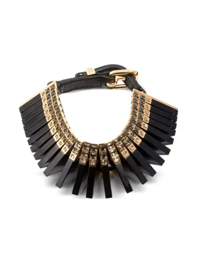 Pre-owned Louis Vuitton 2010s Articulated Embellished Bracelet In Gold