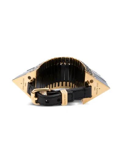 Pre-owned Louis Vuitton 2010s Articulated Embellished Bracelet In Gold