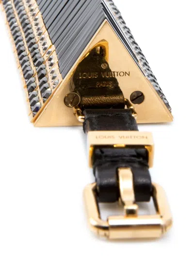 Pre-owned Louis Vuitton 2010s Articulated Embellished Bracelet In Gold