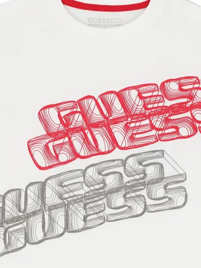 Guess Printed T-shirt In White