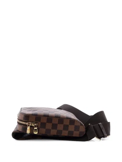 Pre-owned Louis Vuitton Geronimos Waist Bag Damier Belt Bag In Brown
