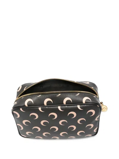 Marine Serre Moon Canvas Camera Shoulder Bag In Orange