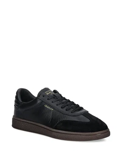 Gant Suede-panel Sneakers In Black