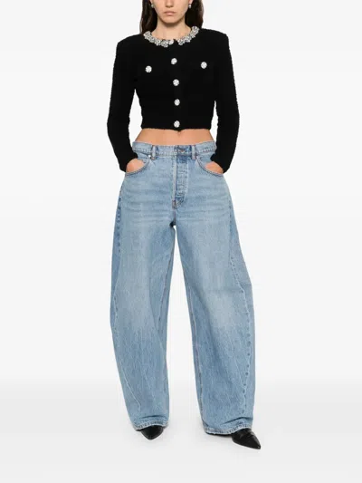 Self-portrait Embellished-button Jacket In Black