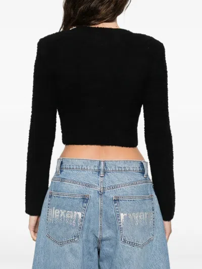 Self-portrait Embellished-button Jacket In Black