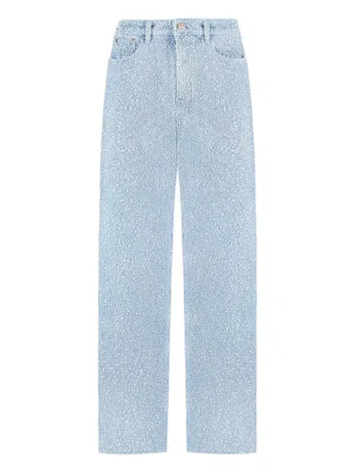Manière De Voir Sara Bouclé Jeans In Blue