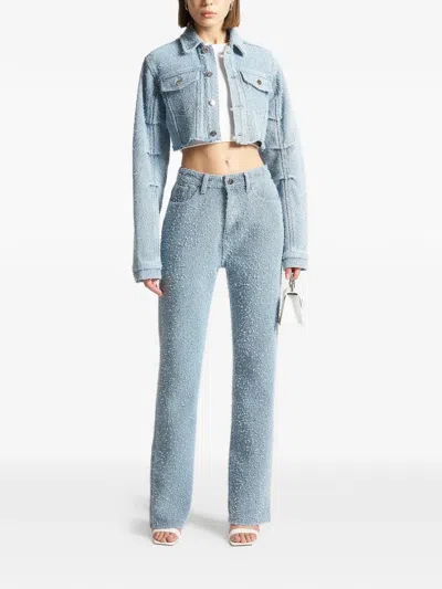 Manière De Voir Sara Bouclé Jeans In Blue