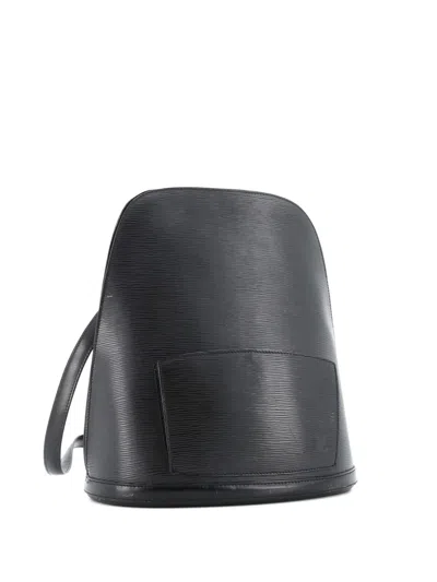 Pre-owned Louis Vuitton Gobelins Epi Leather Backpack In Black
