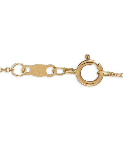 Pre-owned Lb Exclusive 14k Yellow Gold Diamond Strip-pendant Necklace