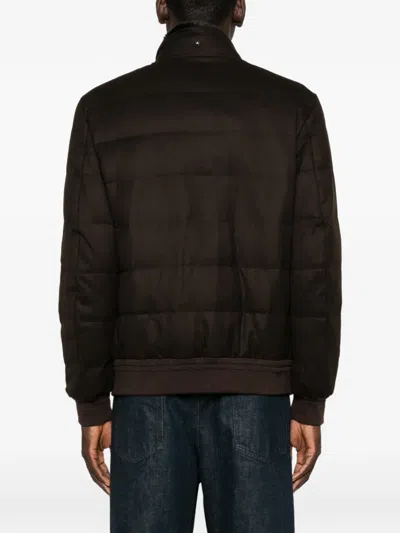 Montecore Padded Pocket Wool Jacket In Brown
