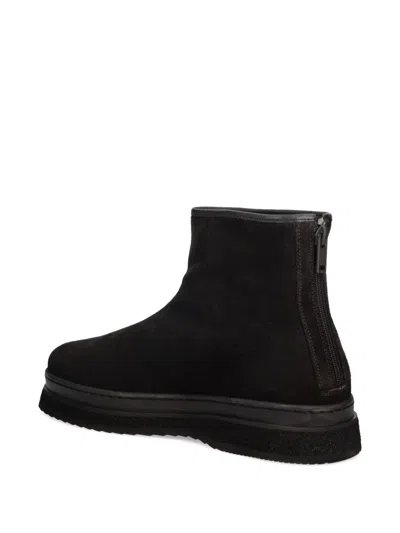 Gant Zip Suede Boots In Black