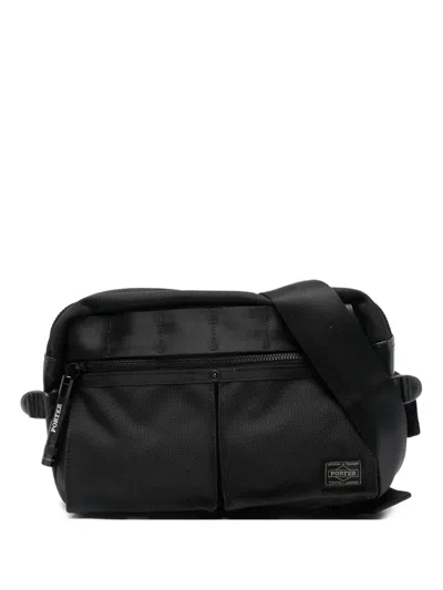 Porter-yoshida & Co Heat Zip Messenger Bag In Black