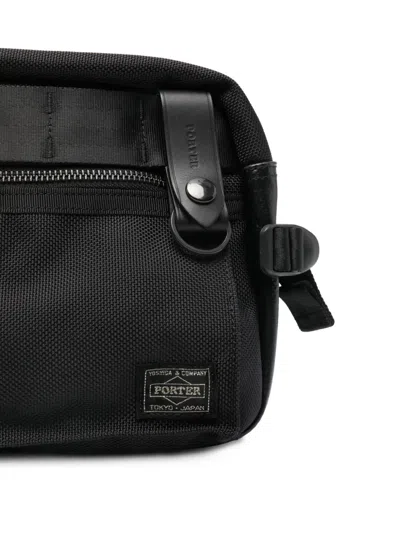 Porter-yoshida & Co Heat Zip Messenger Bag In Black