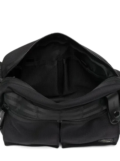 Porter-yoshida & Co Heat Zip Messenger Bag In Black