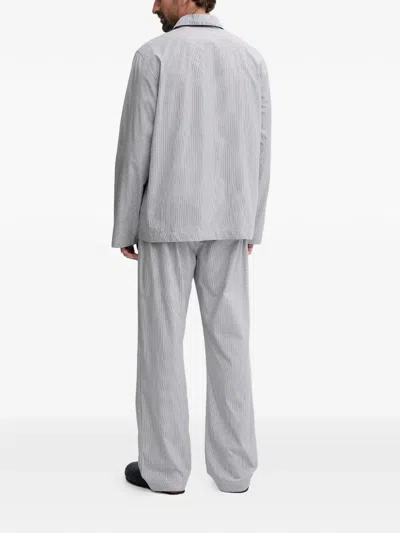 Gant Piped Striped Pajama In White