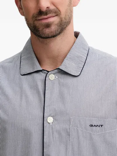 Gant Piped Striped Pajama In White