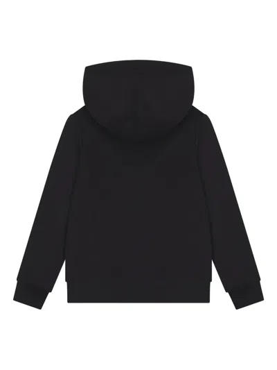 Calvin Klein Logo Hooded Hoodie In Black