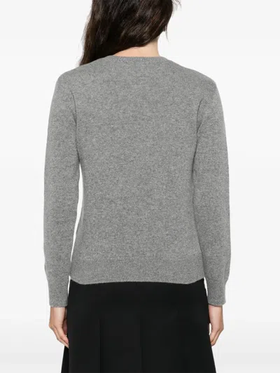 Mc2 Saint Barth Kissene Frega Lettering Jumper In Gray