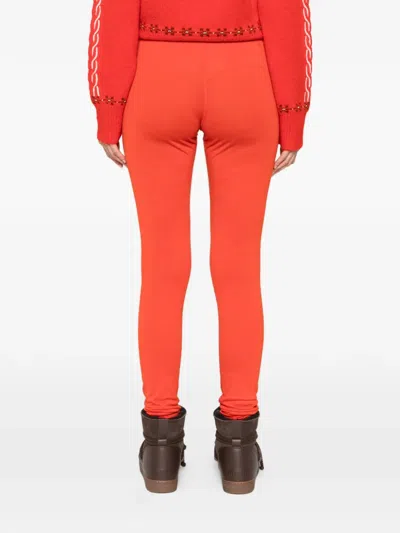 Jil Sander Logo-detail Elastic-waist Trousers In Orange