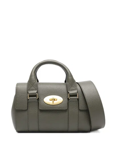 Mulberry Bayswater Leather Mini Bag In Gray