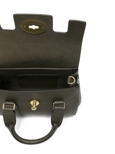 Mulberry Bayswater Leather Mini Bag In Gray
