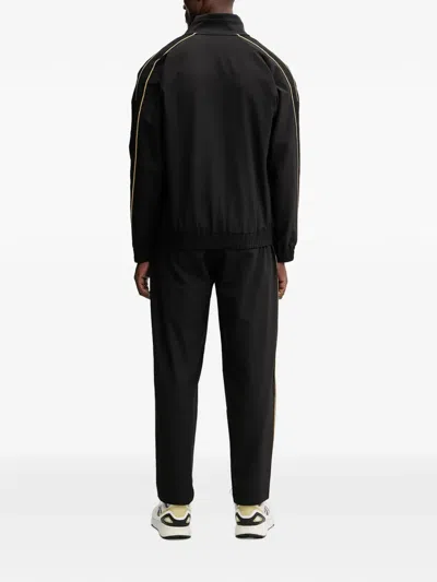 Ea7 Zip Logo Tracksuit In Black