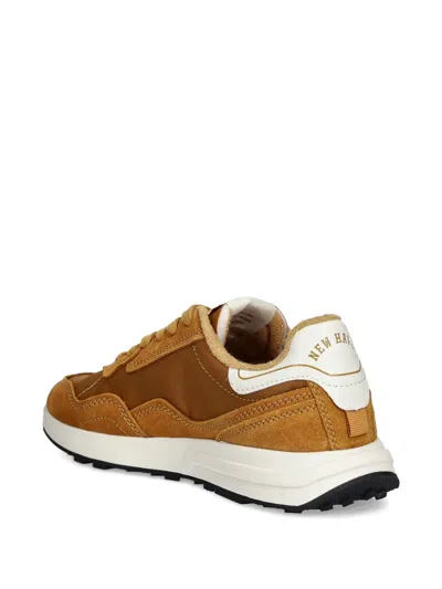 Gant Suede Panelled Sneakers In Brown