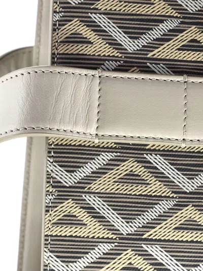 Pre-owned Dior Corolle Cd Diamond Coated Canvas Tote Bag In Gray