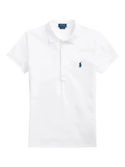 Ralph Lauren Polo Pony-embroidered Polo Shirt In White