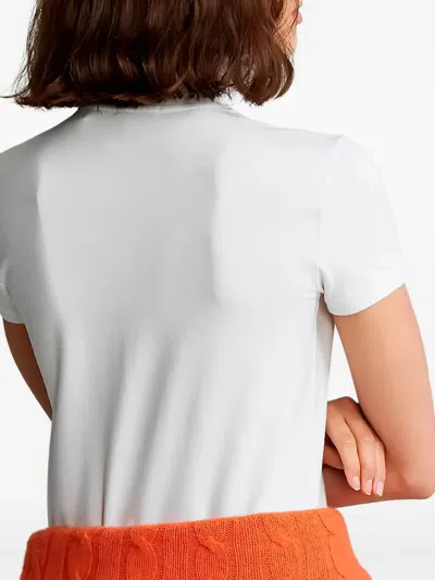 Ralph Lauren Polo Pony-embroidered Polo Shirt In White